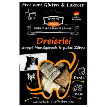 QCHEFS Kārums suņiem Dreierlei 65 g 