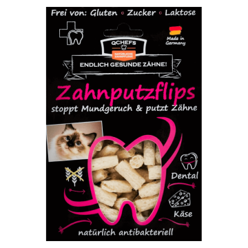 QCHEFS Kārums kaķiem Dental Flips 40 gr.