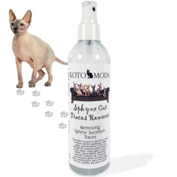 KOTOMODA Sphynx Cat Traces Remover — aerosols Sphynx ādas sekrēcijas traipu noņemšanai (200 ml)