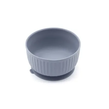 KOTOMODA neslīdošā silikona bļoda mājdzīvniekiem (mazā) Dark Grey ar vāku