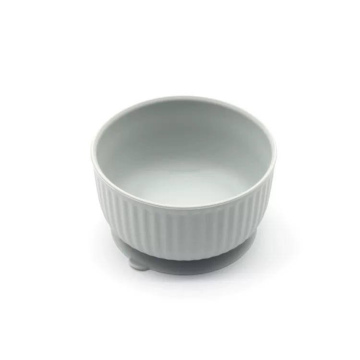KOTOMODA neslīdošā silikona bļoda mājdzīvniekiem (mazā) Soft Grey ar vāku